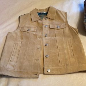 Pendleton Leather Vest and Pendleton Virgin Wool